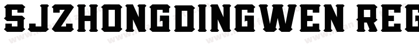 SJzhongdingwen Regul字体转换
